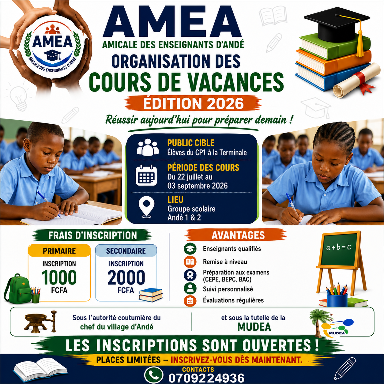 COURS DE VACANCE